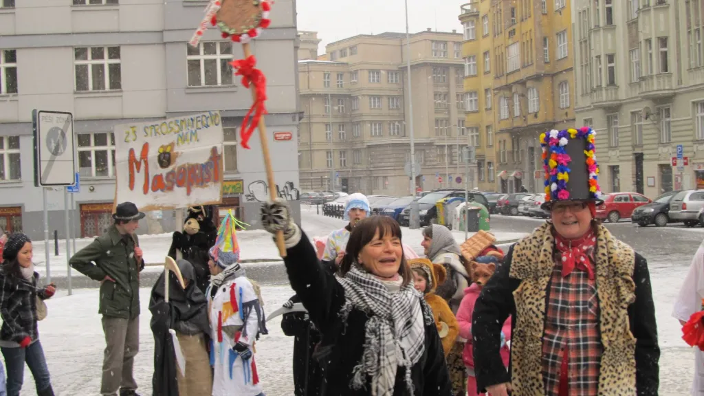 Masopust ZŠ Strossmayerovo náměstí v Praze 7