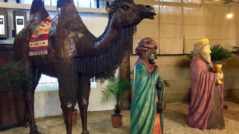 Betlém z kovošrotu