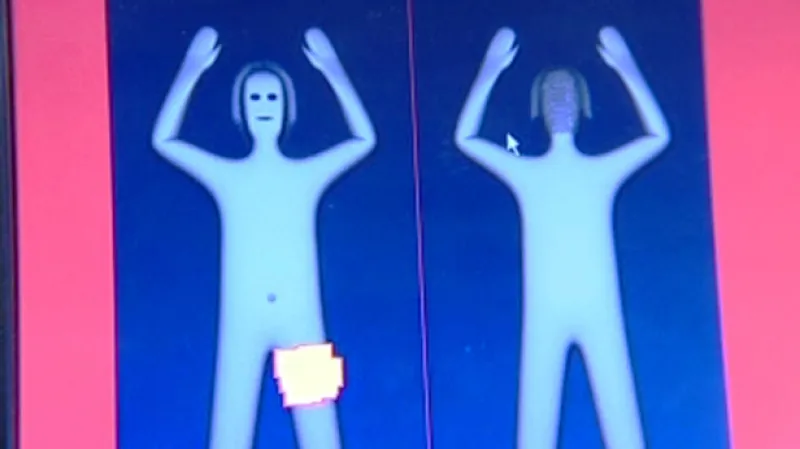 Tělesný skener na letišti