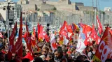 Prvomájový protest v Marseille