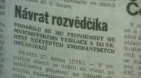 Novinový článek o návratu Minaříka do ČR