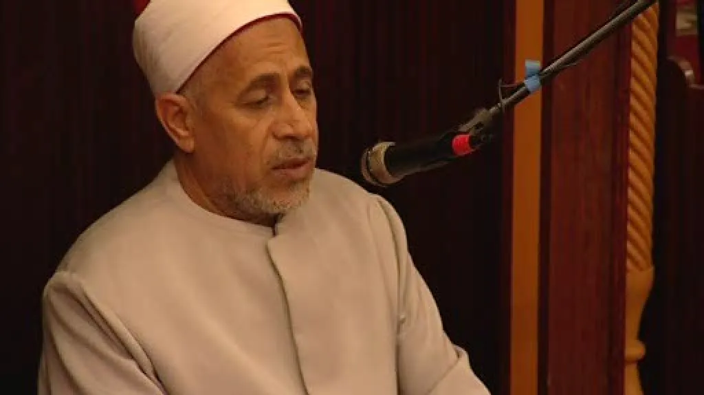 Egyptský imám Al-Safadi Noureddin
