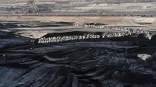 Protest proti těžbě uhlí v Jänschwalde