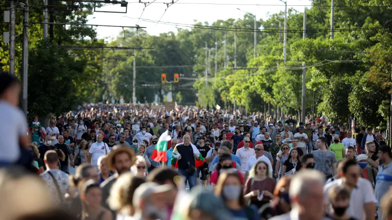 Protivládní protest v Sofii