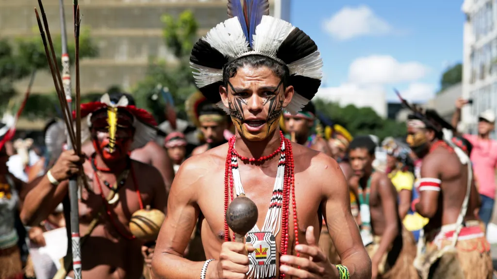 Protest brazilských domorodců