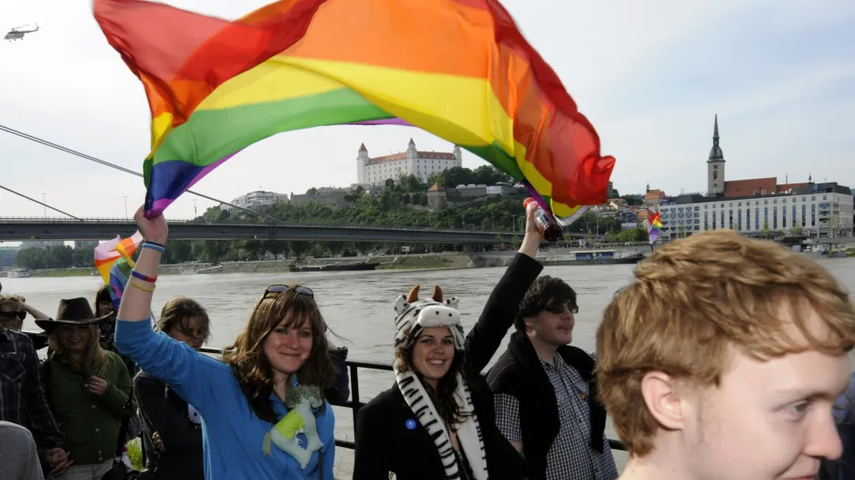Pochod Duhový Pride v Bratislavě.
