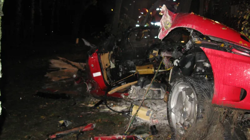 Vrak vozu po nehodě