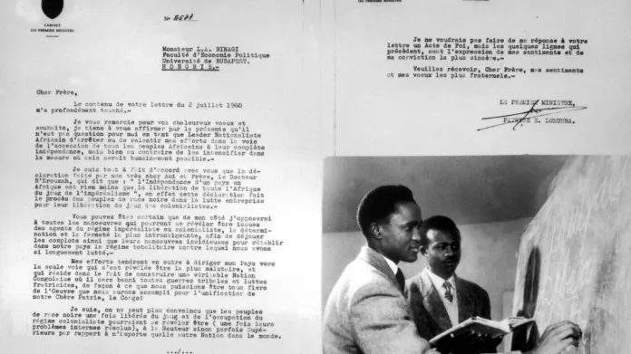 Jeden z posledních dopisů Patrice Lumumby, který adresoval africkým studentům žijícím v Budapešti