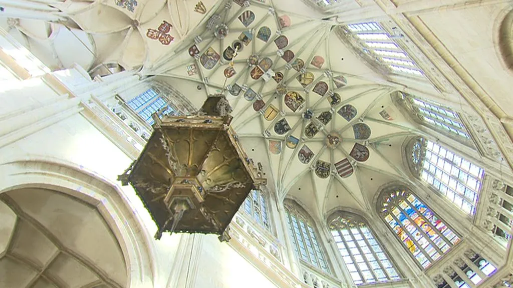 Uvnitř chrámu sv. Barbory