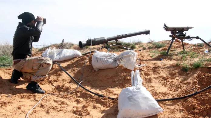 Bojovník islamistických milicí Libyjský úsvit