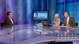 Zbyněk Novotný a Jiří Janeček z pražské ODS ve Studiu 6