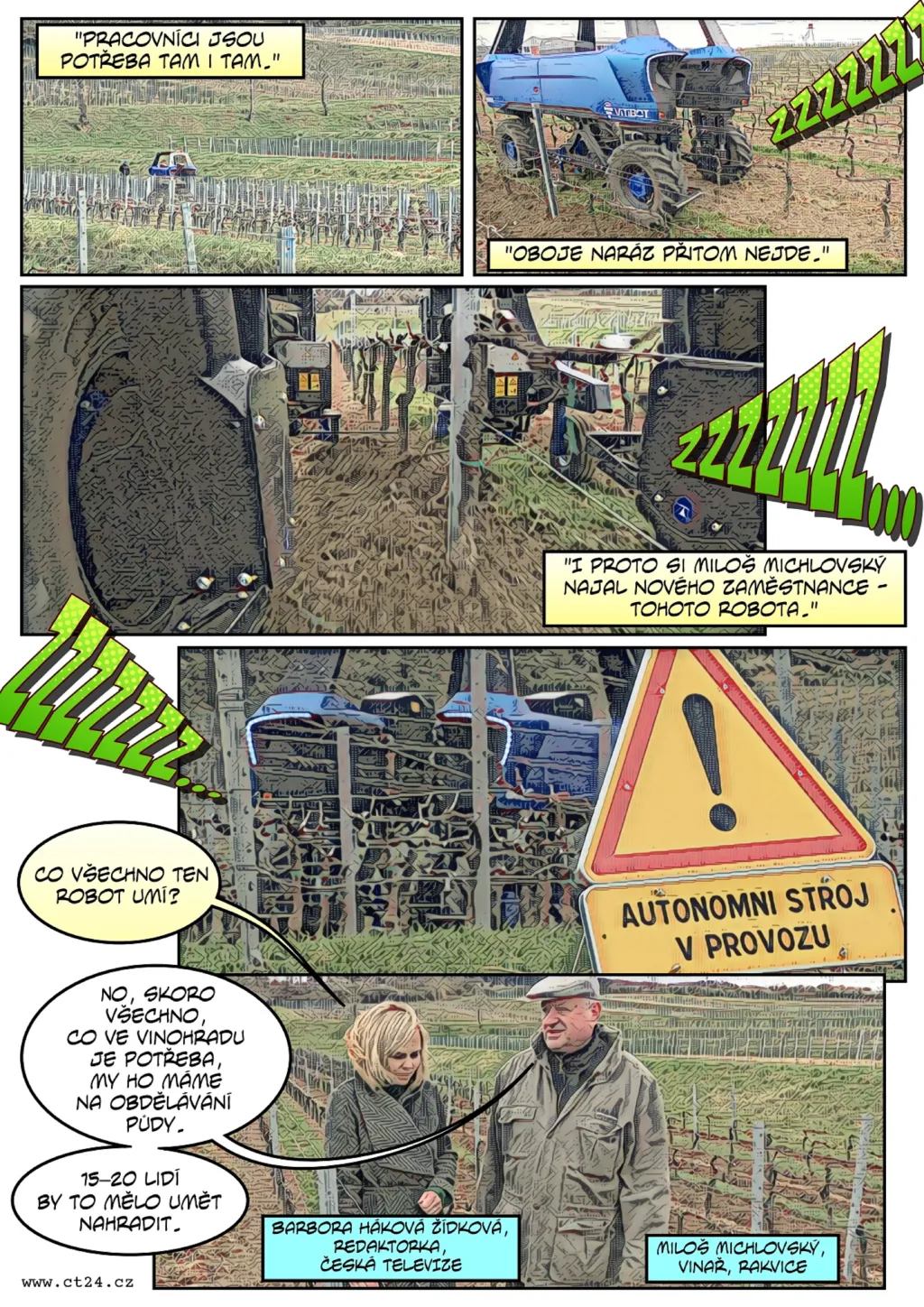 Roboti na vinicích