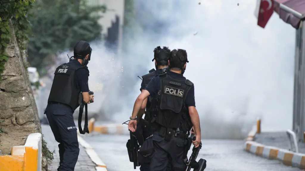Zásah turecké policie v Istanbulu