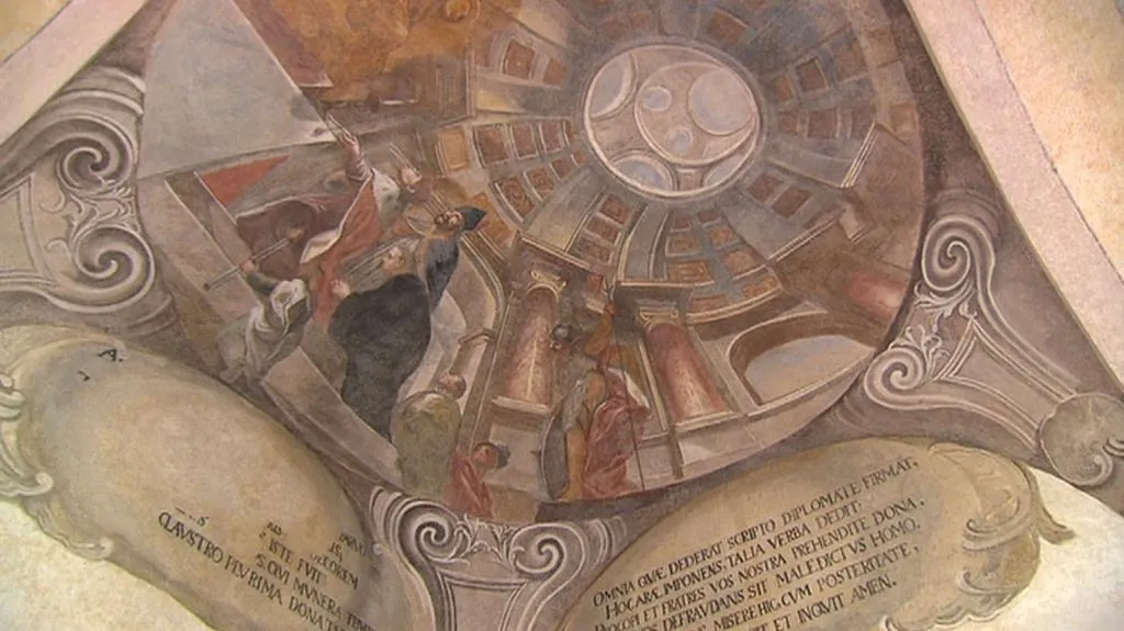 Freska na Sázavském klášteře