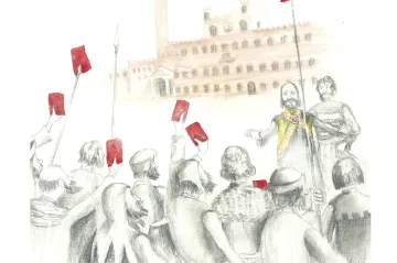 Karle, k obědu! Otec vlasti terčem karikatur