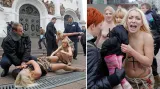 Protest ukrajinské skupiny Femen