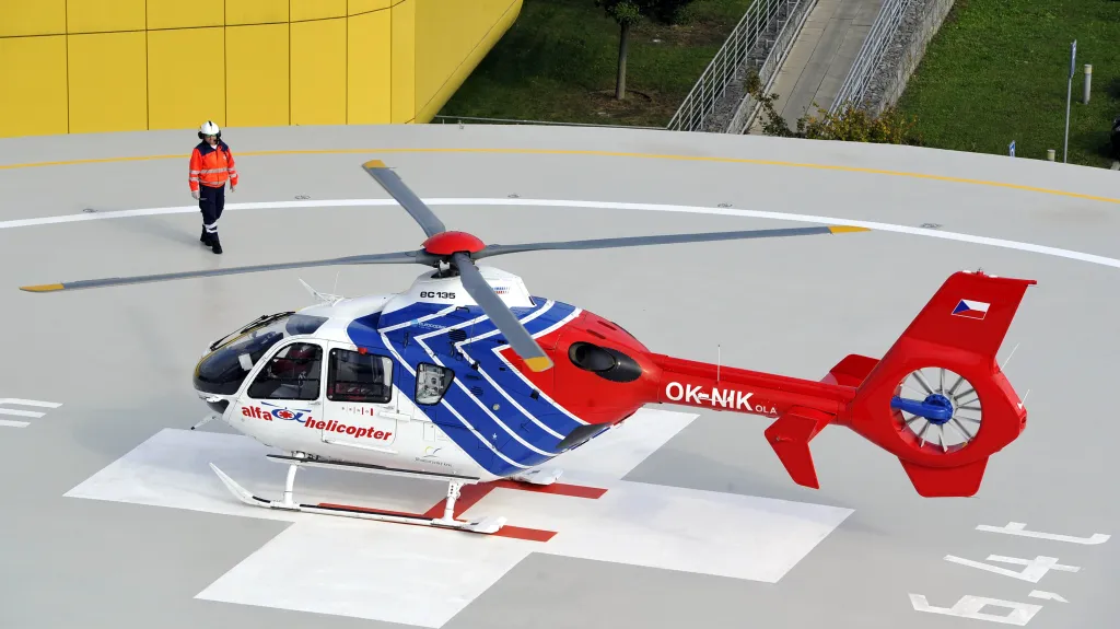 Nový heliport v areálu Fakultní nemocnice Brno