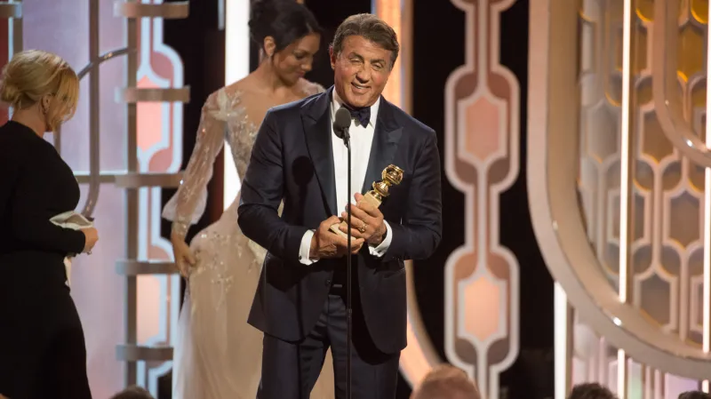 Sylvester Stallone na Zlatých glóbech