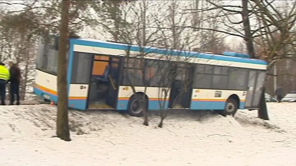 Havárie autobusu v Ostravě