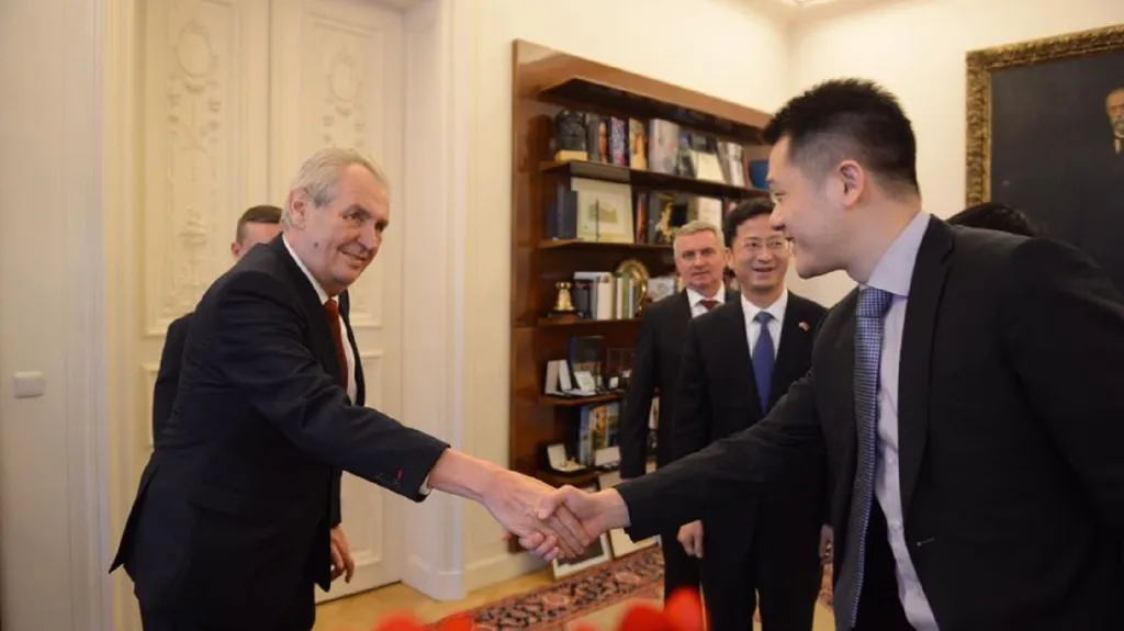 Prezident Miloš Zeman přijal čínskou delegaci