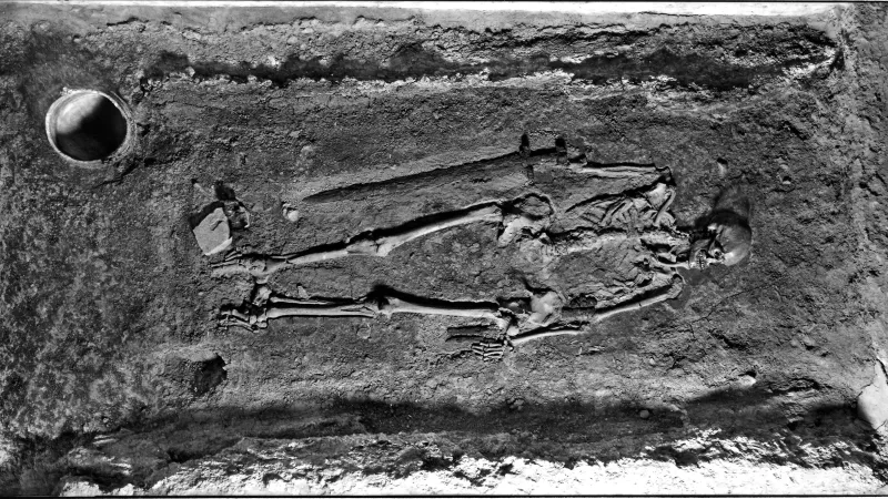 Hro byl nalezen na třetím nádvoří Pražského hradu, u dnešního tzv. Plečnikova obelisku.