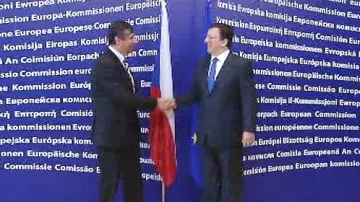 Jan Fischer a José Barroso