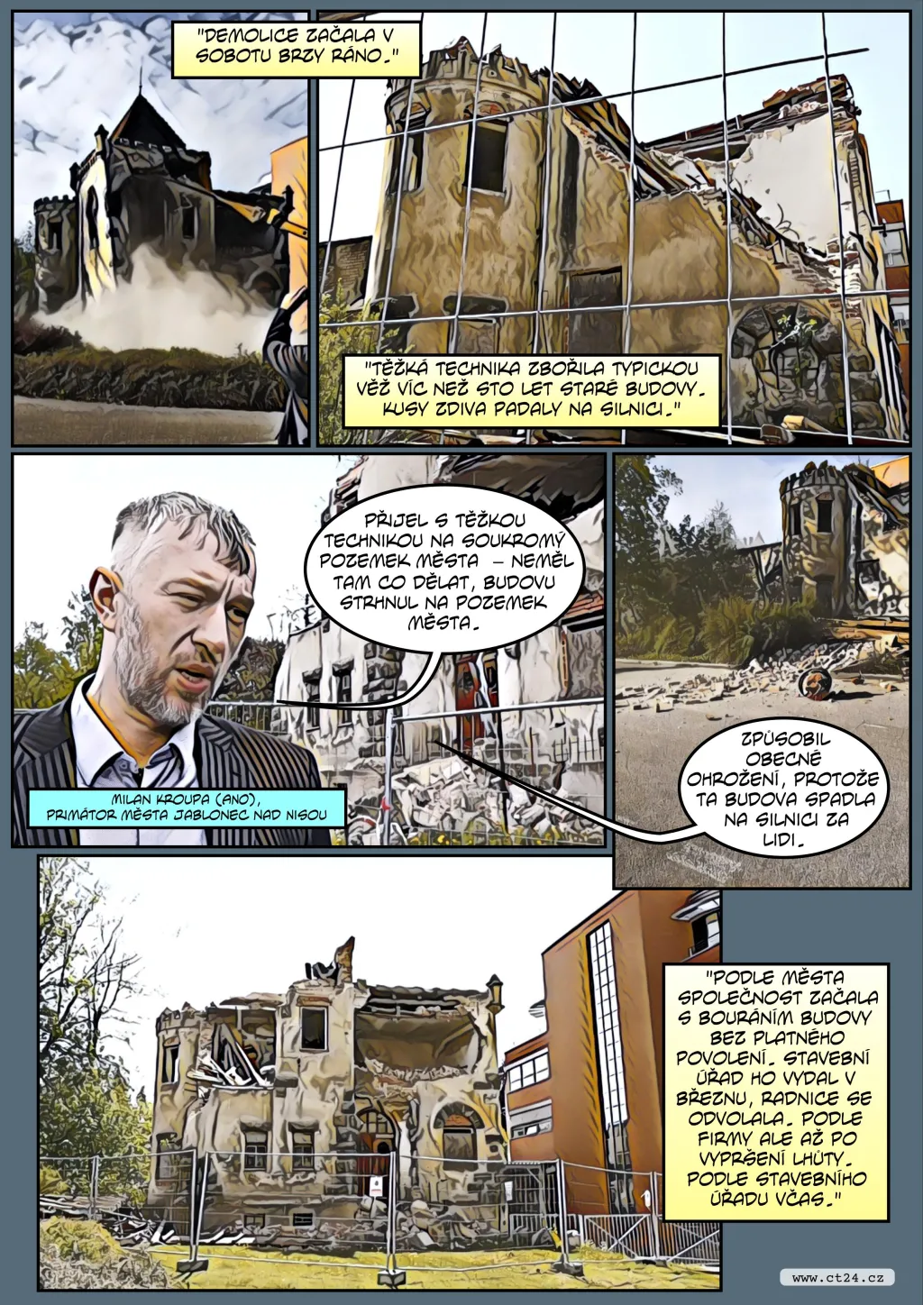 Komiks: Demolice zámečku Schlaraffia