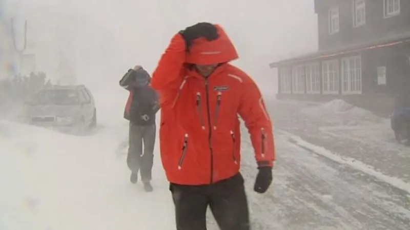 Bez komentáře: Noční vánice v Krkonoších