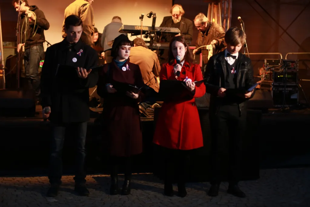 Palackého náměstí v Kutné Hoře – vzpomínka na historické události 17. listopadu