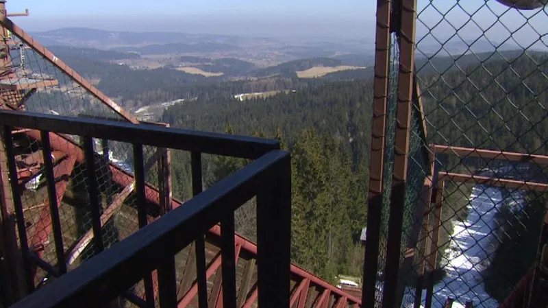 Pohled z můstku na Zadově