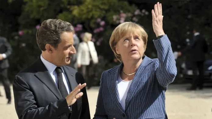 Německá kancléřka Angela Merkelová a francouzský prezident Nicolas Sarkozy
