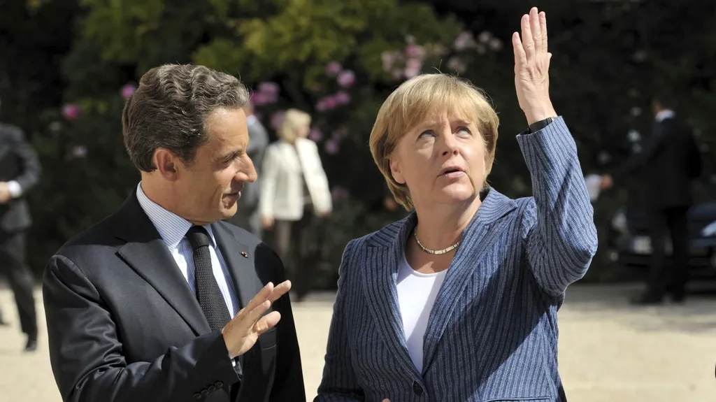 Nicolas Sarkozy a Angela Merkelová