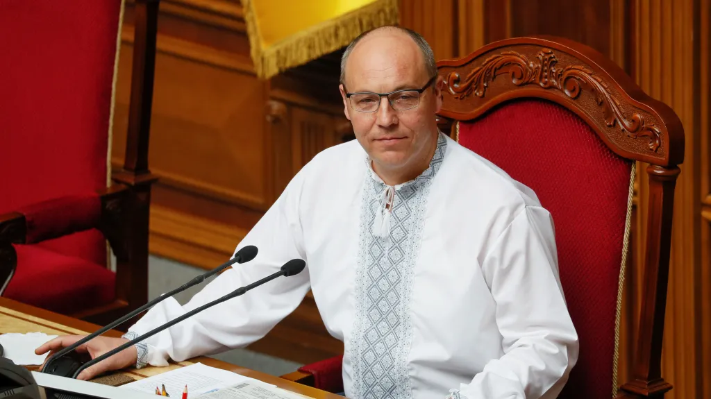 Andrij Parubij na fotografii z roku 2019