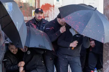 Další protesty srbských studentů podpořila stávka, Bělehradem prošel průvod