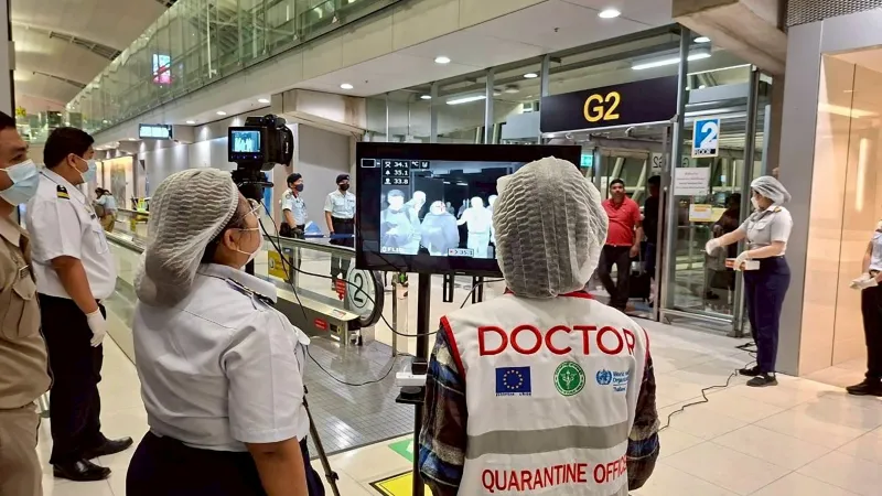 Zvýšená bezpečnostní opatření na thajském letišti Suvarnabhumi International Airport.