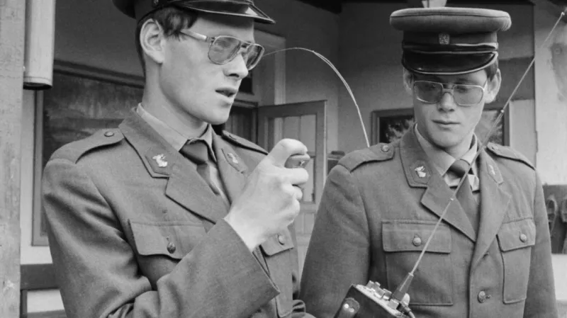 Pohraničníci na nádraží v České Kubici