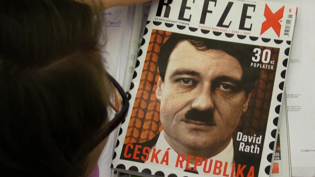 Karikatura Davida Ratha v Reflexu
