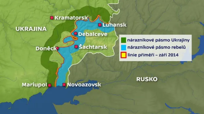 Mapa konfliktu na Ukrajině