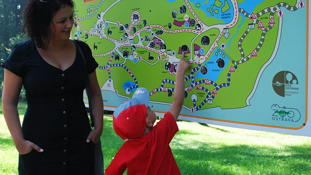 Malý Prokop na mapě hrochy našel raz dva