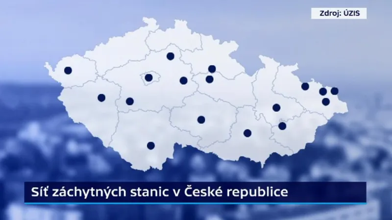 Záchytné stanice v Česku
