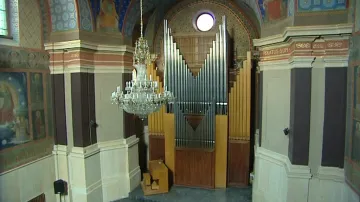 Varhany v hudební síni v Hradci Králové