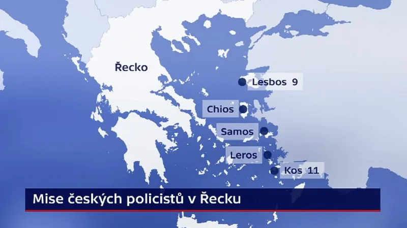 Mise policistů v Řecku
