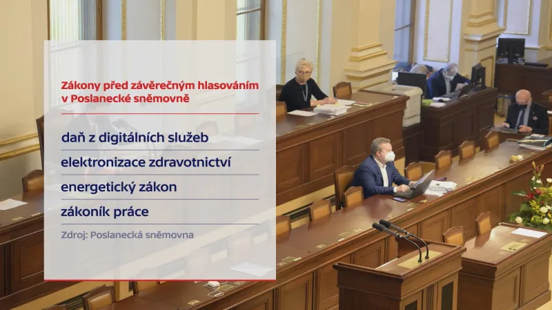 Zákony před závěrečným hlasováním v Poslanecké sněmovně