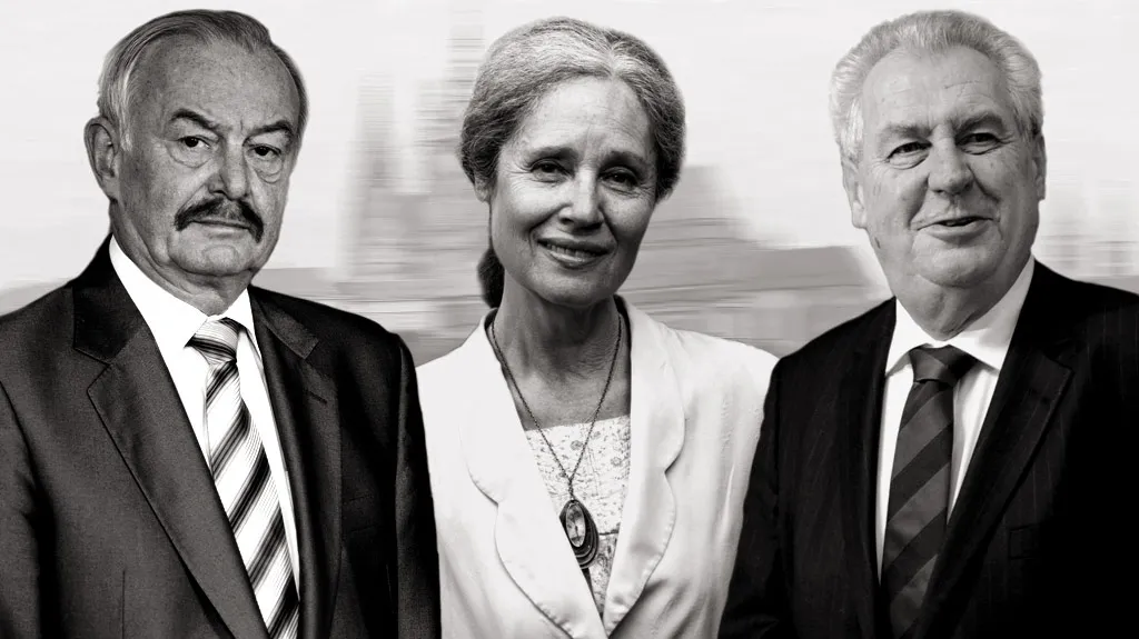 Přemysl Sobotka, Táňa Fischerová, Miloš Zeman