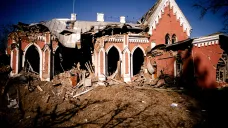 Muzeum v Černihově zničené ruským ostřelováním