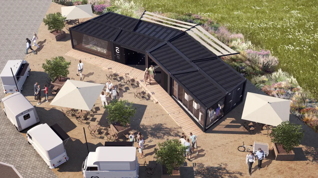 Vizualizace prostoru před dolním nádražím v Brně