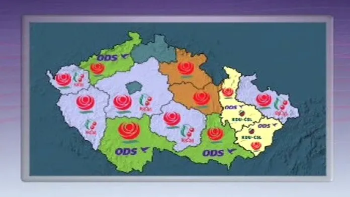 Mapka krajských vlád v ČR