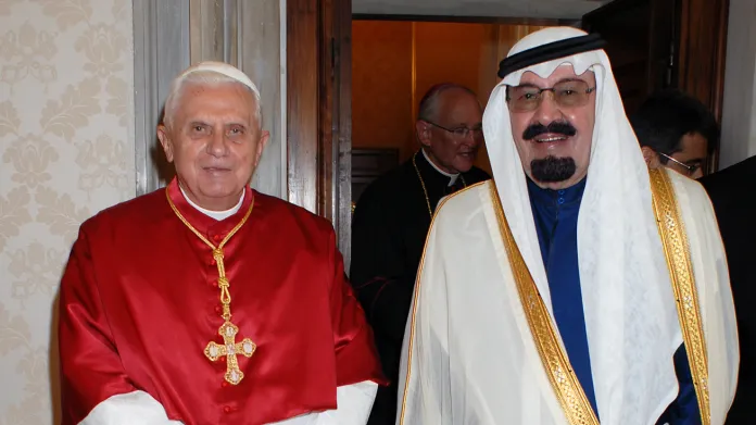 Benedikt XVI. a král Abdalláh