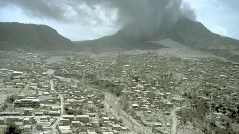 Erupce Soufriere Hills roku 1997
