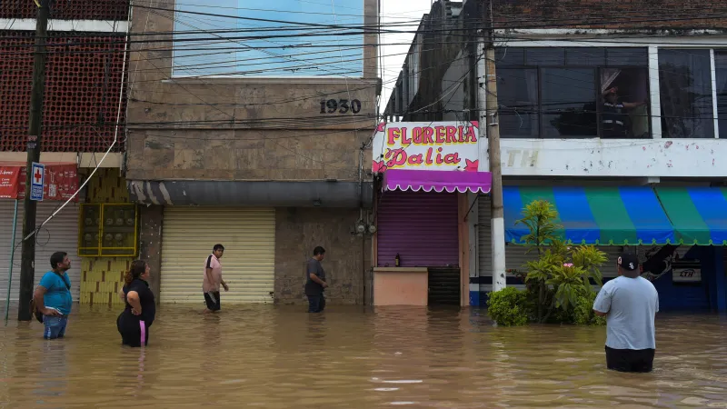 Silné deště sužují Mexiko